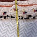 Anthropologie Forever That Girl Fringed Pompom Cream Sweatshirt Size Small Photo 6