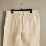 Charter Club White 100% Linen Wide Leg Drawstring Pants XL Photo 3