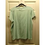 Caribbean Joe  Women Size XL Green Colorful Anchor Beach Short Sleeve Graphic Tee Photo 2