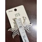 Starfish Earrings Cutout Silver Tone Statement Earrings Beachy Jewelry Photo 3