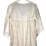 Free People  Summer Lovin Boho Chic Cream Top Small Photo 4