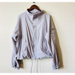 Free People Movement Lightweight Utility Jacket Women’s L Gray Lavender Zip Up Purple Size L Photo 3