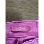 7 For All Mankind Pink Skinny Ankle Jeans Women Size 29 Stretch Preppy Modern Photo 8