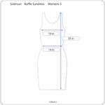 Solarsun Ruffle Sleeveless Mini Dress NEW Womens S Burgundy V Neck Swiss Dot Red Photo 6