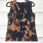 Hand Dyed Black Bleach Tie Dye Tank Top Size Medium Photo 4