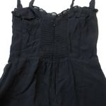 Reformation NWT  Nikita Midi in Black Tank Tie Straps Frill Hem Georgette Dress 6 Photo 4