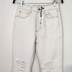 We Wore What White Jeans Size 26 NWT Distressed White Denim Photo 2