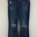 Rag and Bone  Mabel Wash High Rise 10” Distressed Ripped Knee Crop Flare Jeans Photo 2