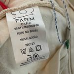 Farm Rio New  cream sequin embelished bird high waist crop jeans sz 34 US 2 Photo 7