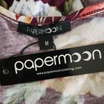 PaperMoon Burgundy Floral Tank Top NWT Size Medium Burgundy Floral Top Photo 6