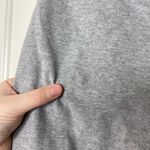 Adidas  women’s gray white double stripe‎ stretch cotton leggings shorts medium Photo 4