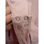 Old Navy  Baby Pink Ribbed Long Sleeve Bodysuit Size Medium Square Neck Photo 6
