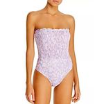 Anthropologie New. PEONY smocked bandeau one piece. USA Size 6. Retails $153 Photo 6