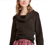 Free People  Echo Beach Pullover Sweater Majestic Oak Heathered Brown Size Small Photo 1