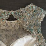 Camille La Vie Size 0 Two Piece Formal Wedding Hoco‎ Ball Prom Social Champagne Photo 7