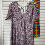 Lulus Blush Pink Floral Print Satin Babydoll Dress Size M Photo 5