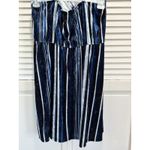 Live to be spoiled Blue Velvet Dress V Neck Adj Straps Size XL Pockets Elastic Photo 5