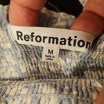 Reformation 💕💕 Zaria Mini Dress ~ Sofie Light Blue Floral Print Medium M Photo 14