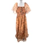 Baltic Born NEW  Cassandra Tulle Maxi Dress Copper Floral Size 3XL Photo 4