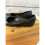 Women's Lauren Ralph Lauren Flats Black Silver Size 8.5 Photo 5