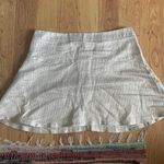 New York & Co. Gold And White Skirt Photo 0