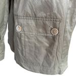 Talbots  Petites 4P 3/4 sleeve wide collar cropped swing utility jacket women's Photo 5