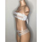 PilyQ New. PQ taupe and bone bandeau bikini. M-top/S-bottom. Retails $168 Photo 5