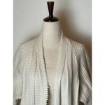 Elliatt Beige Vivid Powder Knit Open Front Long Line Knit Cardigan Sweater S Photo 6