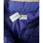 Amazon  Essentials Womens Puffer Jacket Coat Purple-Blue Size 3X Cropped Padded Photo 3
