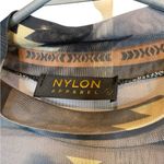 Nylon Apparel Aztec Style Sheer Bodysuit Size Large Photo 2