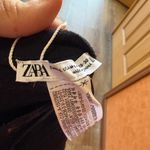 ZARA Black Striped Mini Dress Photo 2