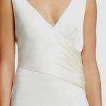 Bailey 44 Aphrodite Top Sleeveless V-Neck‎ Ruched Drape Ivory Blouse XL Photo 0