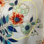 Romeo + Juliet Couture chrysanthemum floral sheer oversize medium blouse Photo 4