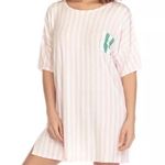 Honeydew Good Times Pink White Striped Sleep Shirt Short Sleeve Pocket Size L Size L Photo 0