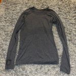 Lululemon dark grey swiftly long sleeve size 6 Photo 0