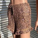 Skylar + Madison Leopard Paperbag Waist Shorts Photo 7