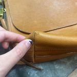 Fossil Cow Hide Leather Brown Tan Shoulder Crossbody Purse Bag Photo 11