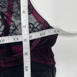 Hot Kiss Y2K Vintage Babydoll Black Pink Net Mesh Back Tie/Clasp Slip Dress 36C Photo 6