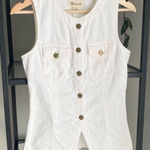 Madewell  Denim Crewneck Vest Photo 0