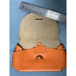 Beautiful Vera Pelle Italy Baby orange Leather Crossbody Bag, without strap Photo 3