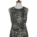 Phoebe Couture  Women’s Dress 6 Animal Print Gray Black Sleeveless Back Zip Photo 1