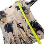 UBU silk blend black girl magic art to wear sweater blouse Tan Photo 7