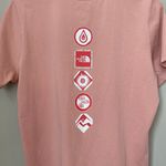 The North Face NWOT Womens Large Himalayan Bottle Short Sleeve Pink Logo T-Shirt Photo 11