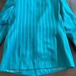 Executive Collection Vintage Teal Pinstripe Suit Photo 9
