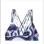 PINK - Victoria's Secret VS Victoria's Secret Pink Banded Strappy Bralette Size XS Marble Blue White Photo 2