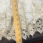 Simplee Apparel  White Chiffon Dress
Swiss Dot Lace Trim size xl Photo 8