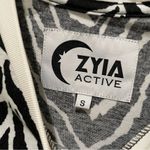 Zyia Zebra Print Safari Tank Top Black White Size Small Muscle Tee Sleeveless Photo 7