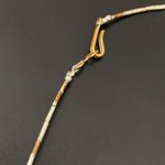 Vintage Southwestern Silver & Turquoise Tube Beads 12” Choker Necklace 4g Photo 7