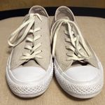 Converse Women’s Casual Leather Shimmery Beige Lace Photo 0