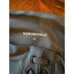 We Wore What Black Lace Up Biker High Rise Athletic Shorts Size S NWT Photo 6